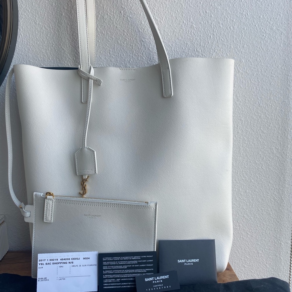 Saint Laurent north/south shopping tote